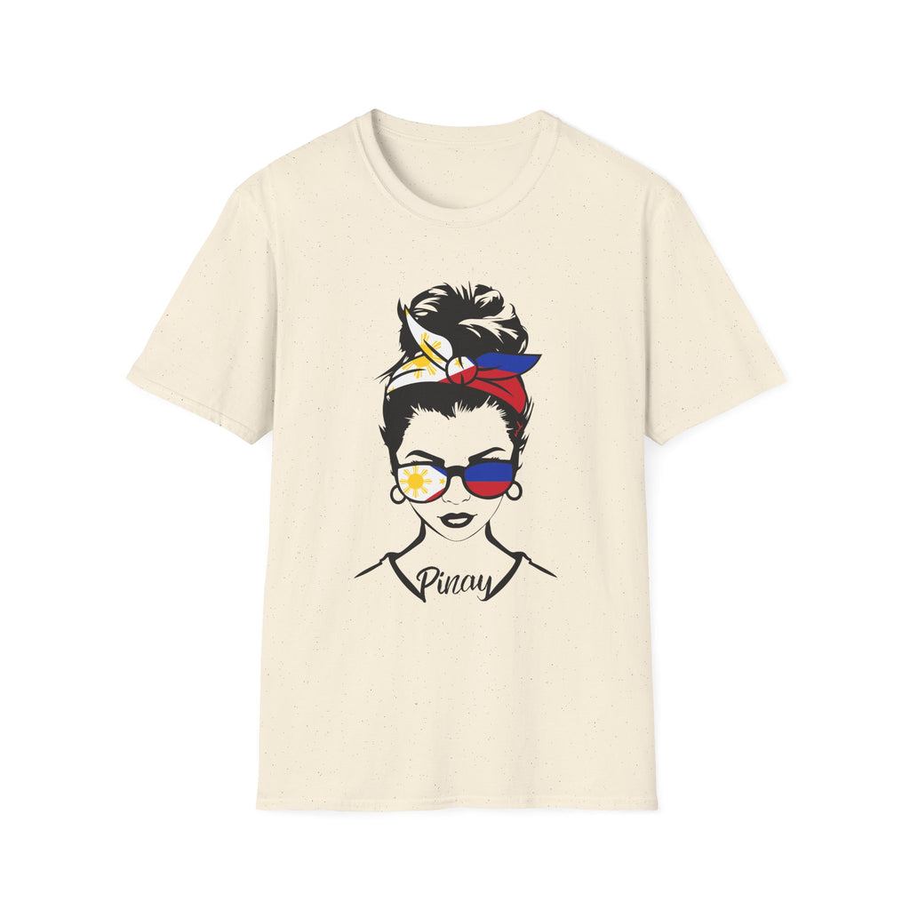 Pinay Pride T-Shirt – Filipino Flag Bandana & Sunglasses Graphic Tee