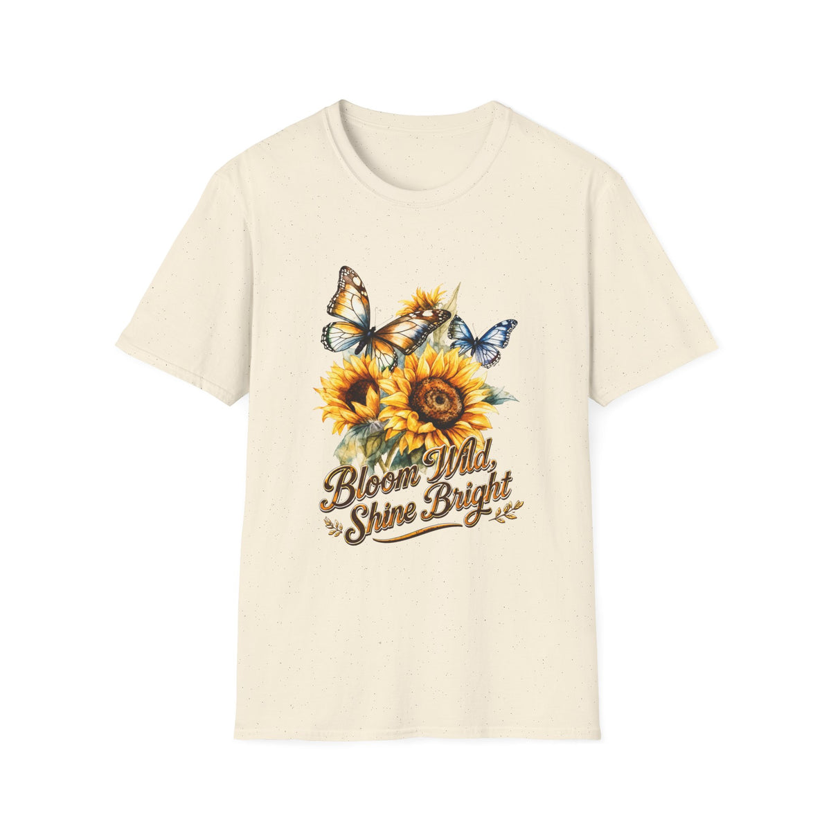 Sunflower & Butterflies T-Shirt — "Bloom Wild, Shine Bright" T-shirt