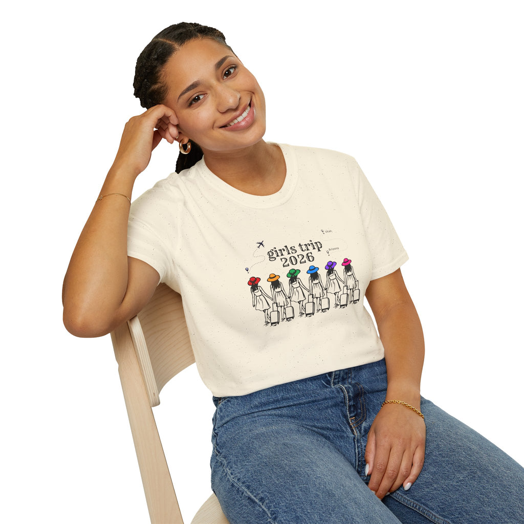 Girls Trip 2026 T-Shirt — Colorful Hats / Vacation Tee