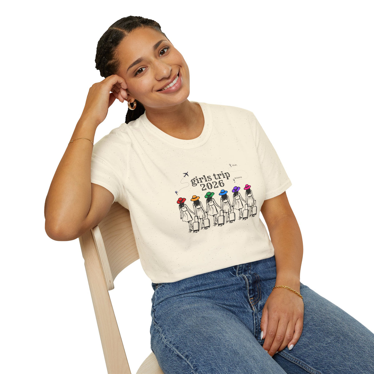 Girls Trip 2026 T-Shirt — Colorful Hats / Vacation Tee