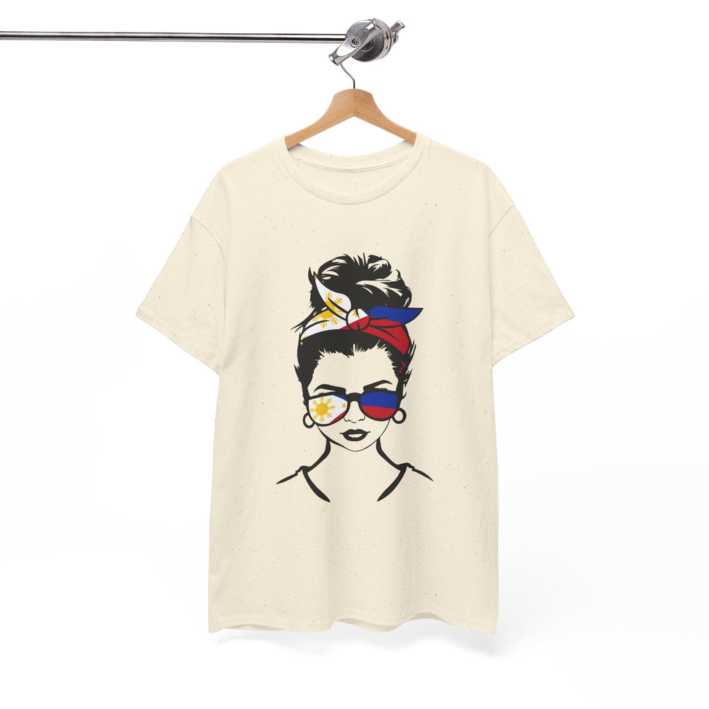 Filipina Pride Tee — Filipino Flag Bandana & Sunglasses Graphic Tee