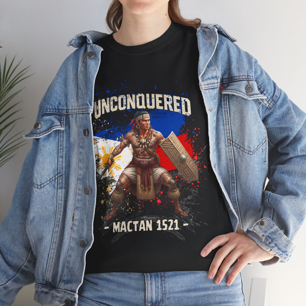 Unconquered Lapu Lapu Warrior T‑Shirt — Historical Filipino Warrior Graphic Tee
