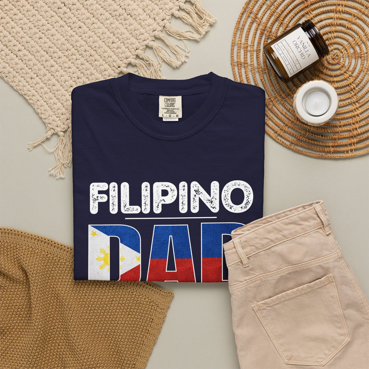 Filipino Dad T-Shirt — "Just Like a Normal Dad Except Much Cooler" Patriotic Father's Day Tee