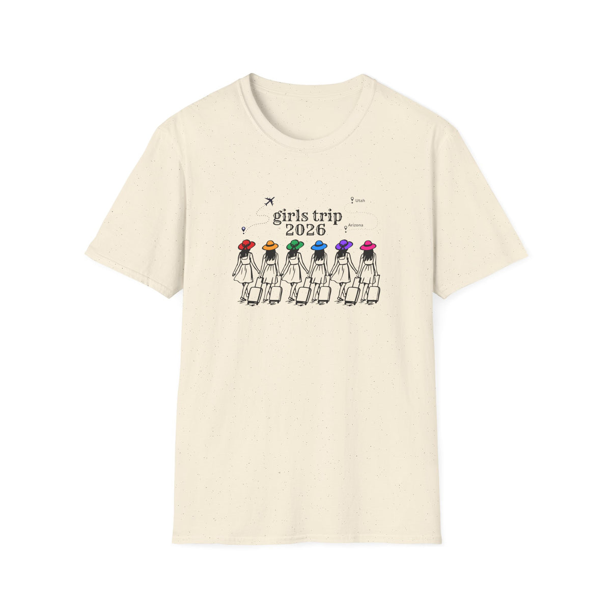 Girls Trip 2026 T-Shirt — Colorful Hats / Vacation Tee