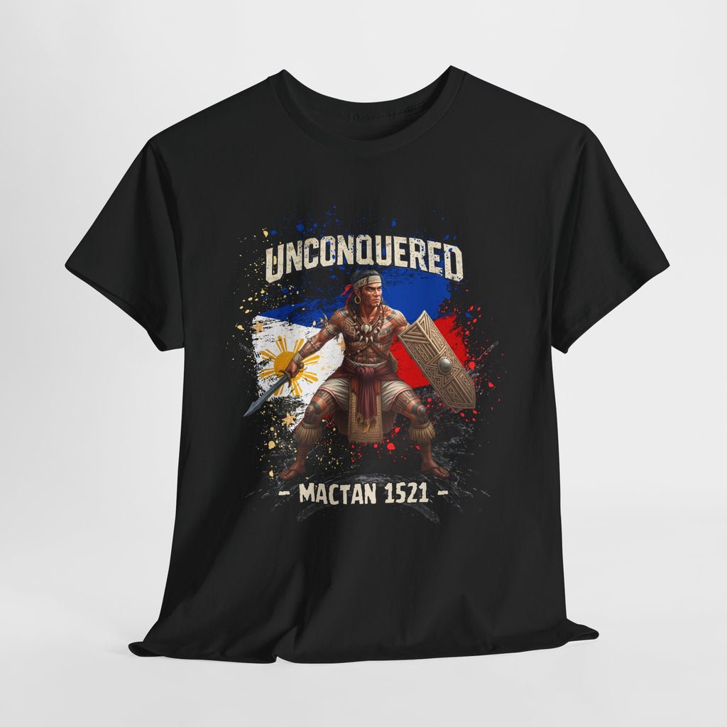 Unconquered Lapu Lapu Warrior T‑Shirt — Historical Filipino Warrior Graphic Tee