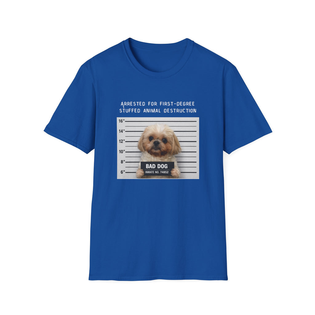 Shih Tzu Tee – “Arrested for First Degree Stuffed Animal Destruction”