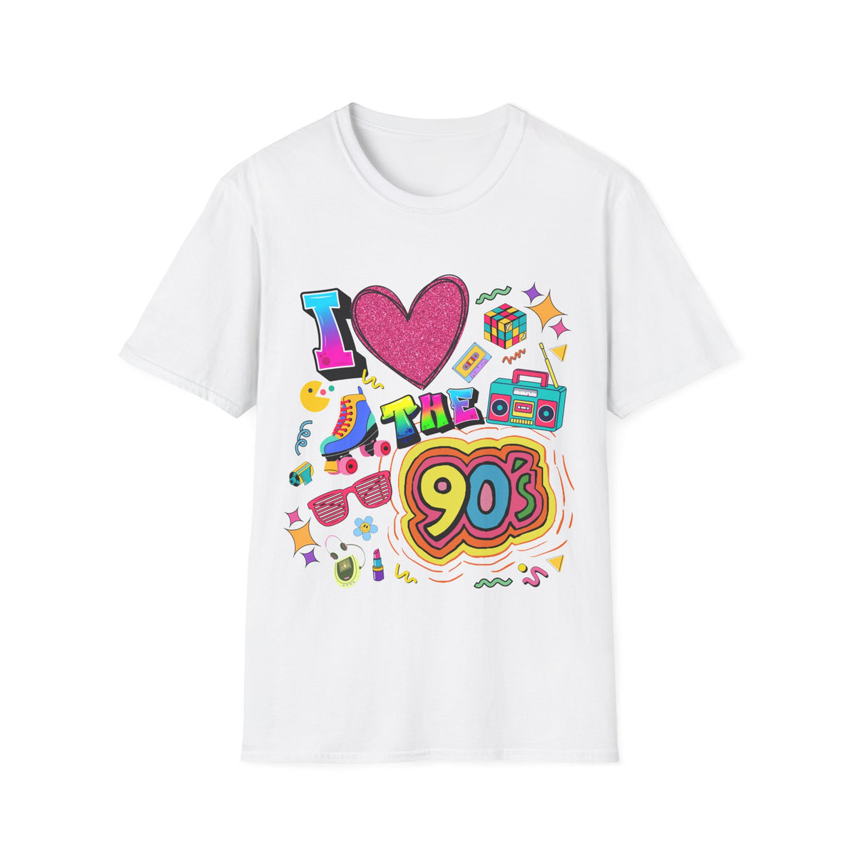I Love The 90s T-Shirt — Retro 1990s Nostalgia Graphic Tee