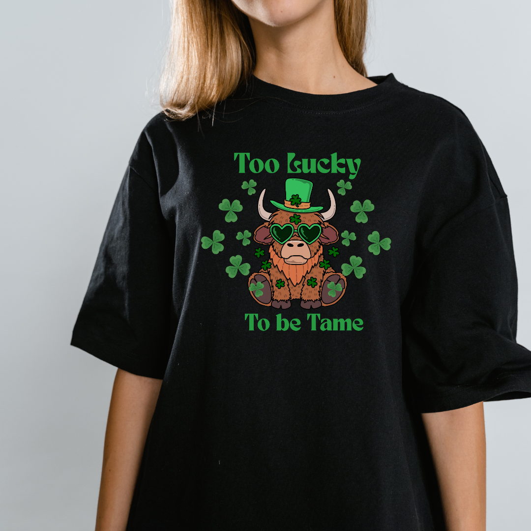 St. Patrick's Day 'Too Lucky To Be Tame' Lucky Bull Tee