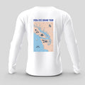 2026 SYC Grand Tour Long Sleeve T‑Shirt — Coastal Map Tour Tee