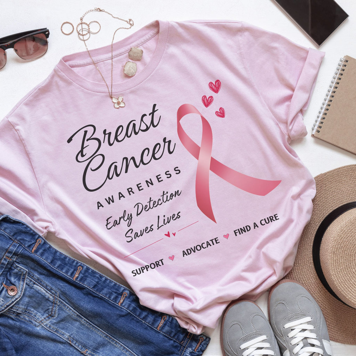 Pink Power: Breast Cancer Awareness T-Shirt - Wear Hope, Strength & Support