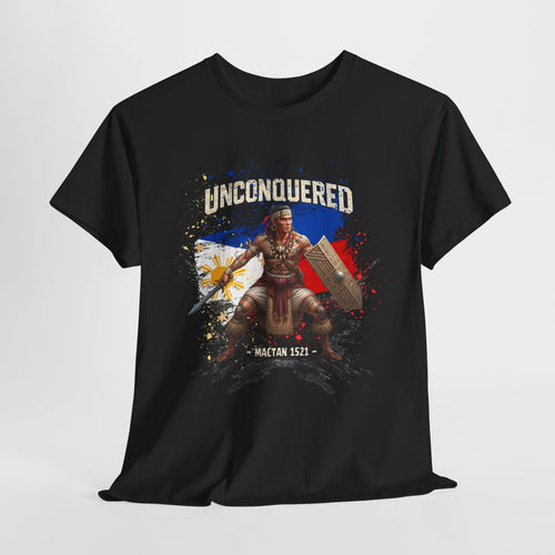 'Unconquered' Lapu-Lapu Filipino Warrior White Tee