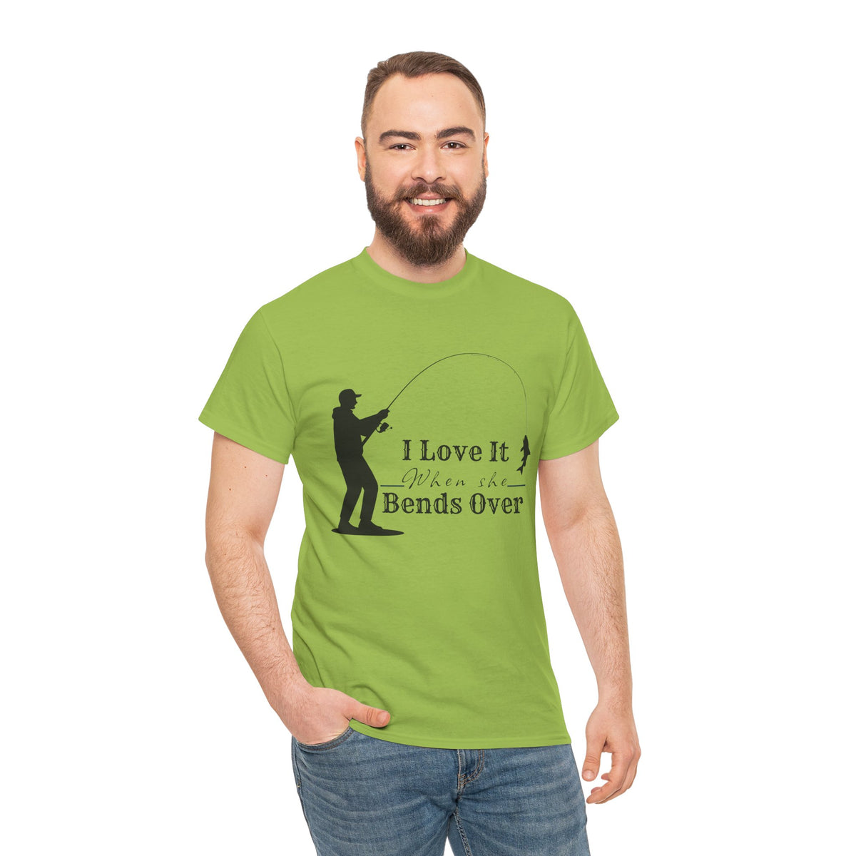 I Love It When She Bends Over – Funny Fishing T-Shirt 🎣