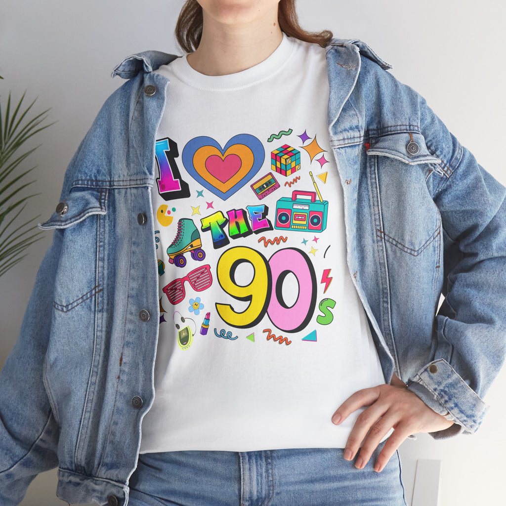 I  Love The 90s T-Shirt — Retro 90s Nostalgia Graphic Tee