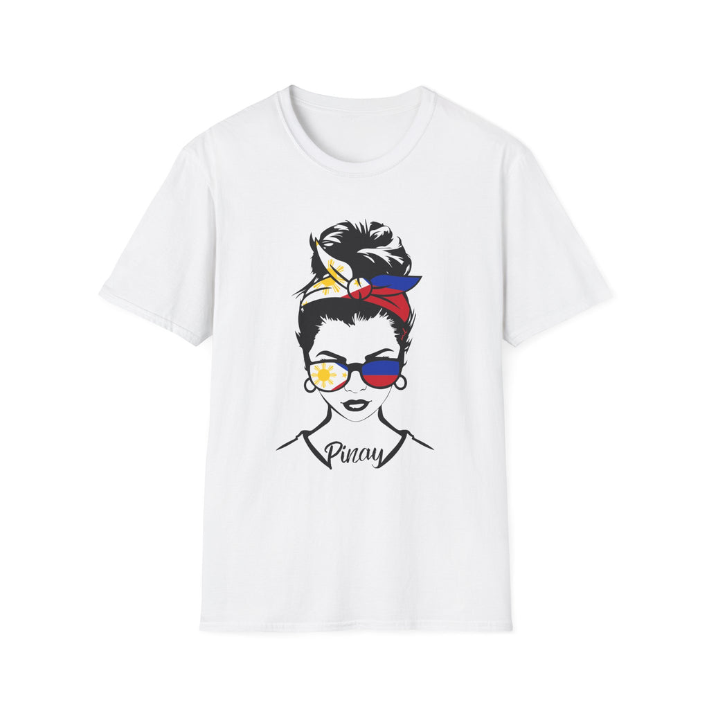 Pinay Pride T-Shirt – Filipino Flag Bandana & Sunglasses Graphic Tee