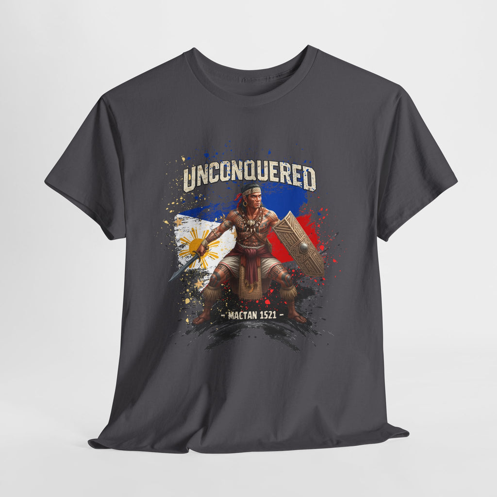 'Unconquered' Lapu-Lapu Filipino Warrior White Tee