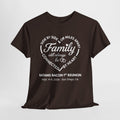 Family Reunion T-Shirt — "Family will always be connected by heart" Personalized Event Tee