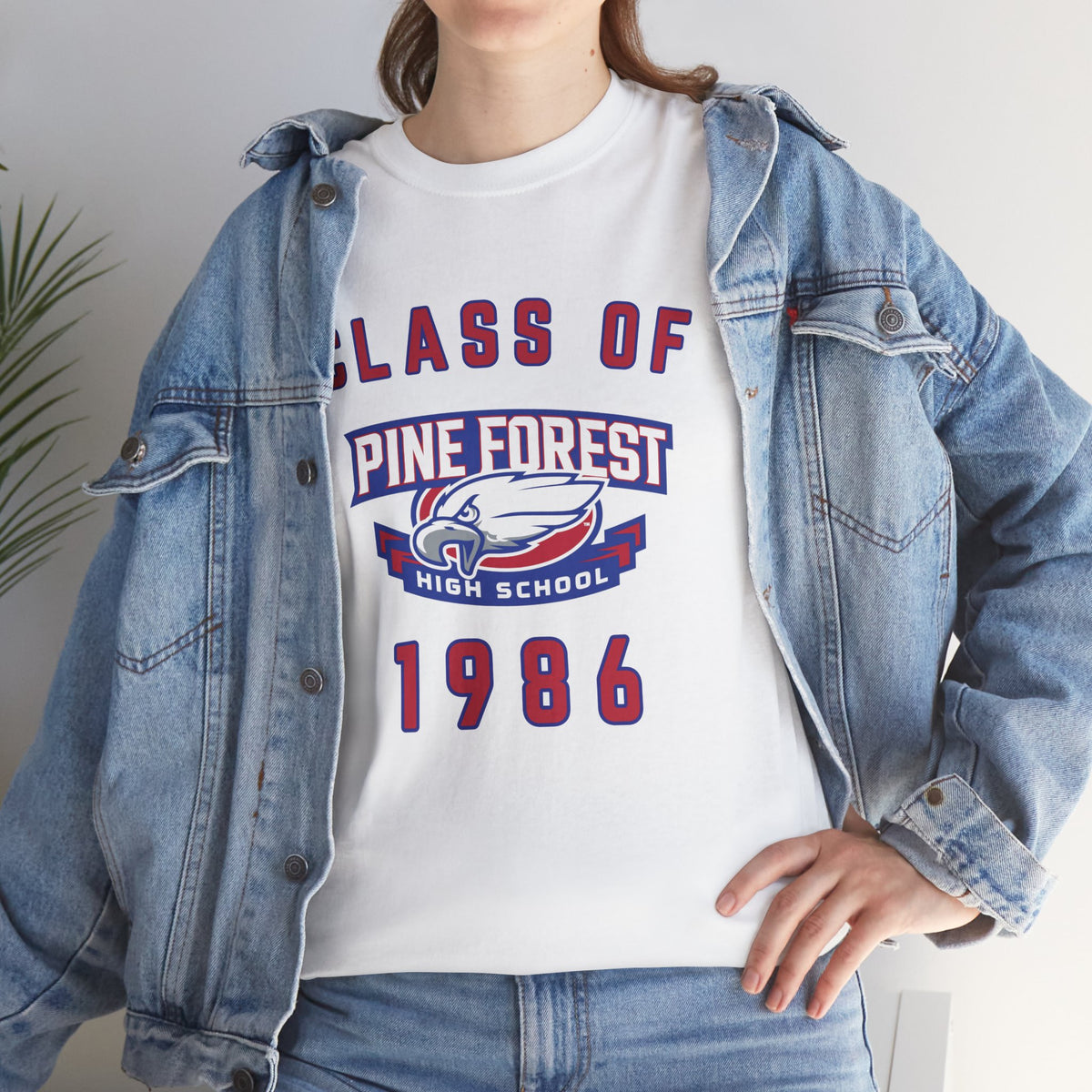 Class of 1986 Pine Forest High School Reunion T-Shirt — 40 Years Alumni Tee